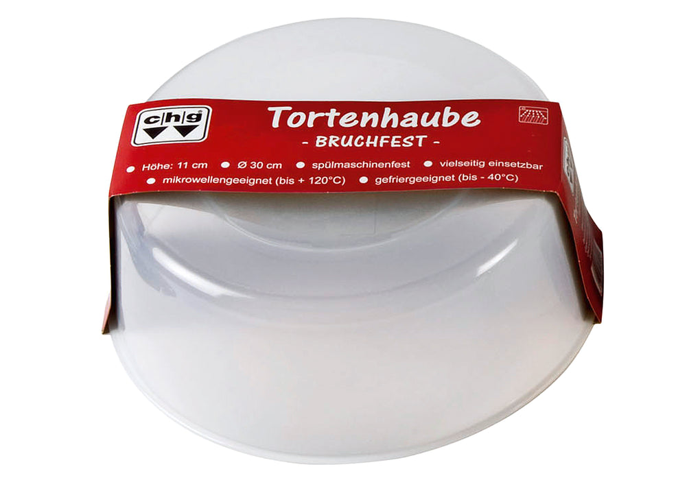 CHG Haube für Tortenplatte bruchfest Kunststoff Ø30cm