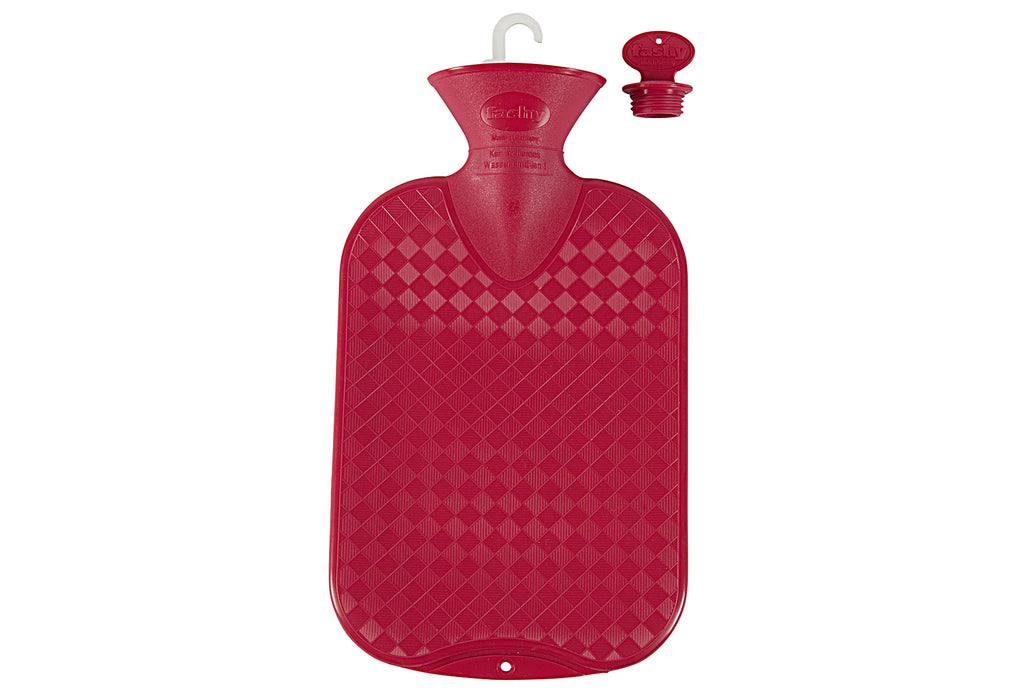 FASHY Wärmflasche glatt 2 l cranberry