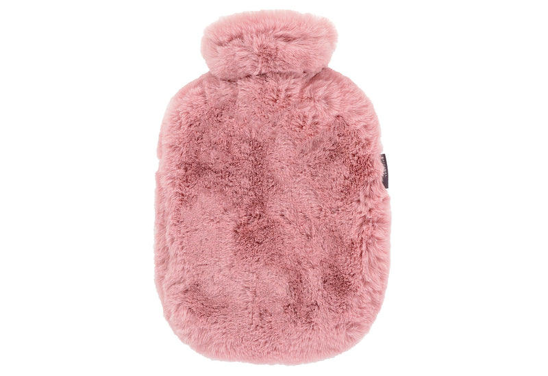 FASHY Wärmflasche mit softem Flauschbezug 2l rosa