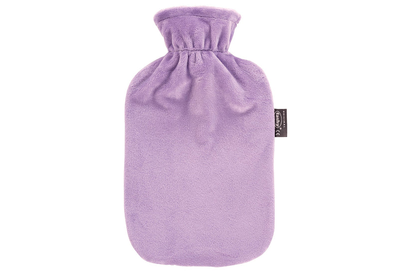 FASHY Wärmflasche mit Flauschbezug 2l flieder