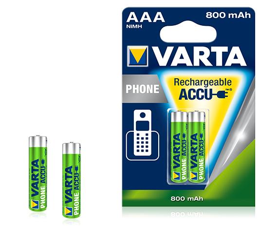 VARTA Akku Phone 2 x Micro 0.8 Ah Blister T398