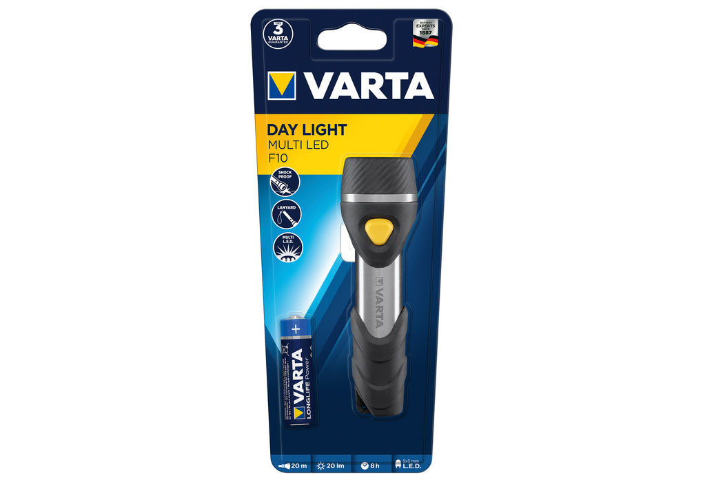 VARTA Taschenlampe Day Light Multi LED F10 1AA