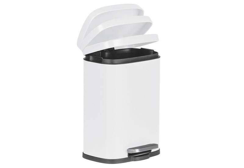 WENKO Kosmetik Treteimer Leno Easy Close 5l 21,5x29,5x19cm weiß