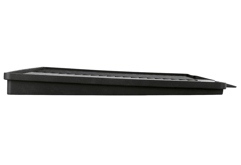 WENKO Geschirrabtropfer mit Abtropfmatte Nelia 34x25x40cm schwarz