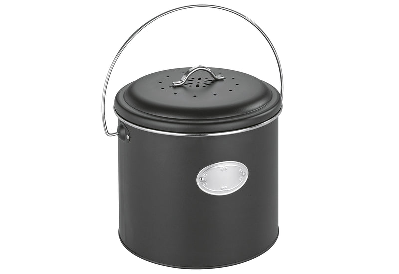 WENKO Komposteimer mit Aktivkohlefilter Nero 6l schwarz