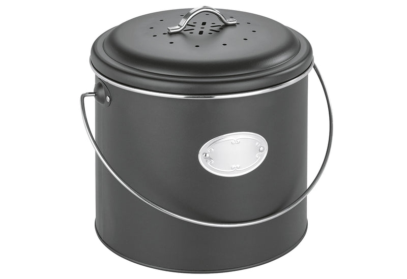 WENKO Komposteimer mit Aktivkohlefilter Nero 6l schwarz