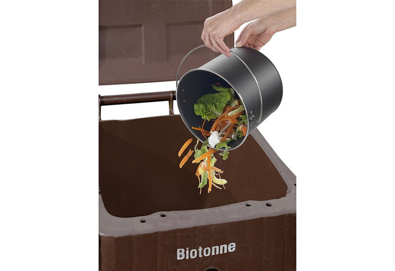 WENKO Komposteimer mit Aktivkohlefilter Nero 6l schwarz