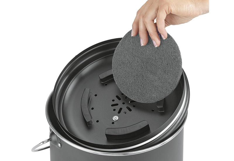 WENKO Komposteimer mit Aktivkohlefilter Nero 6l schwarz