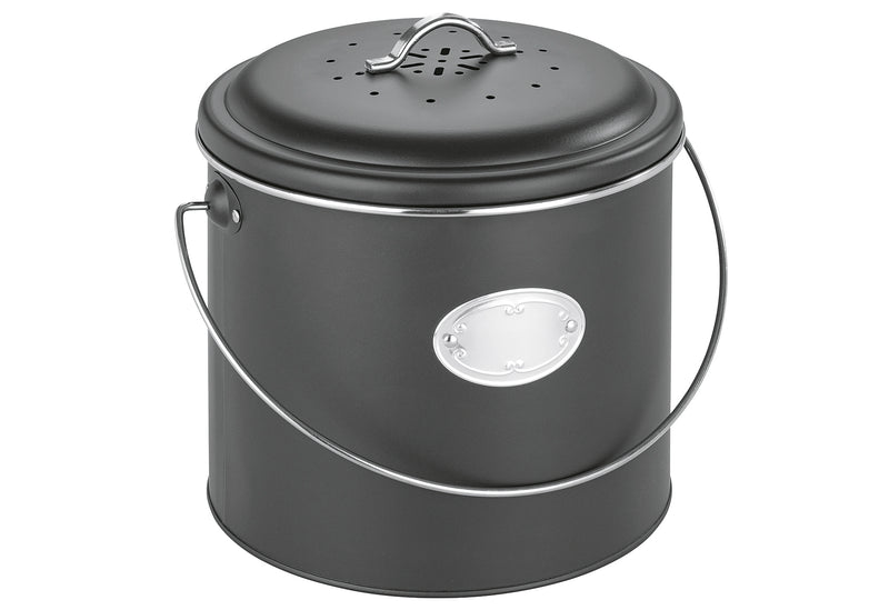 WENKO Komposteimer mit Aktivkohlefilter Nero 6l schwarz
