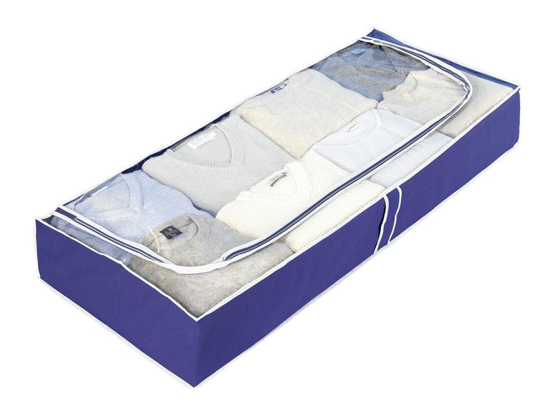 WENKO Unterbett-Kommode Air Vlies/Kunststoff 103x45x16cm blau