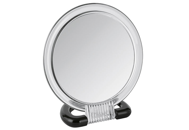 WENKO Kosmetikspiegel 3-fach Vergrößerung mit Kunststoffgriff 15,5x17x7,5cm