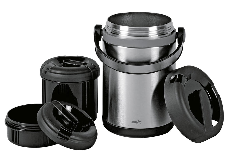 EMSA Isolier-Speisegefäß Mobility 1,7l schwarz/anthrazit