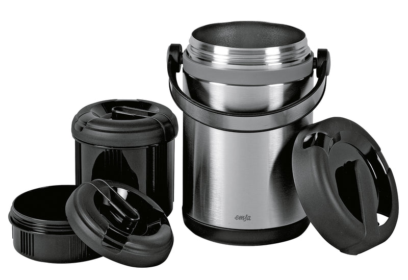 EMSA Isolier-Speisegefäß Mobility 1,7l schwarz/anthrazit