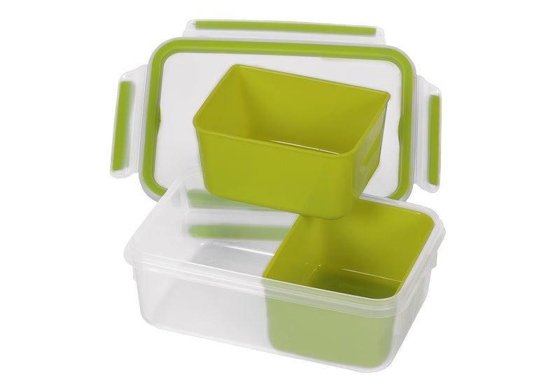 EMSA Clip & Go Snack rechteckig mit Einsätzen 1,0l