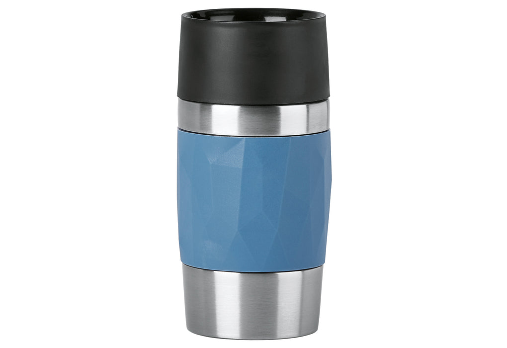 EMSA Isolierbecher Travel Mug Compact 0,3l Manschette blau