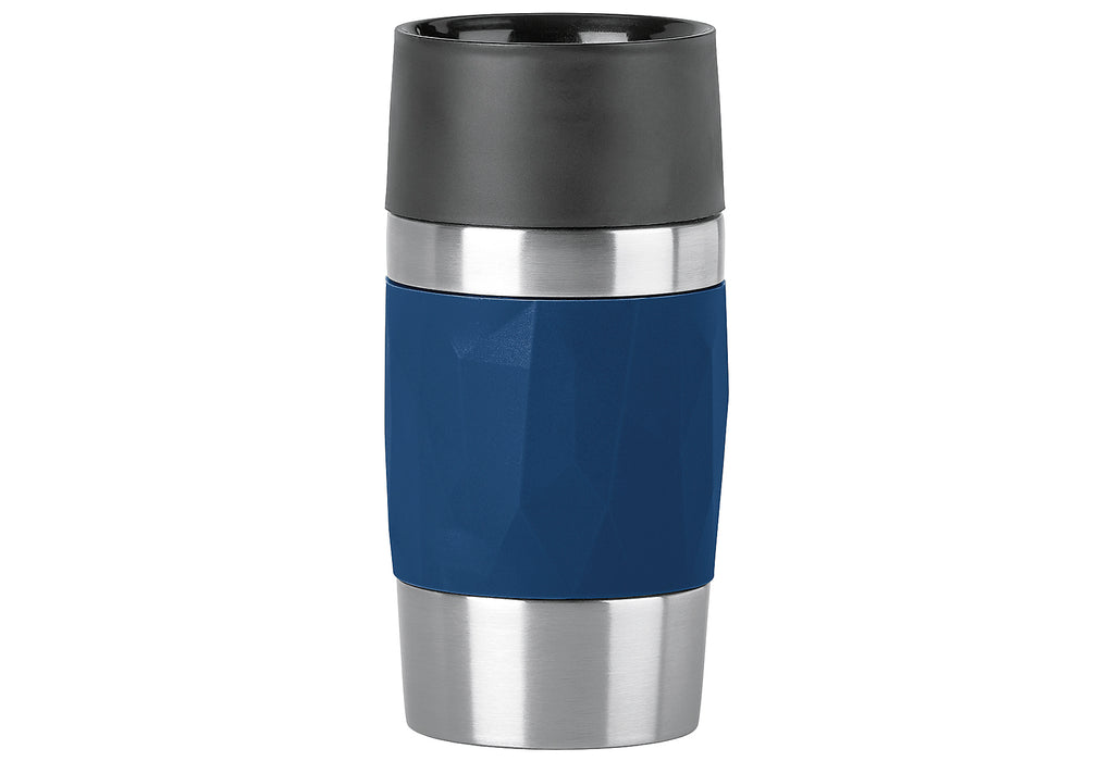 EMSA Isolierbecher Travel Mug Compact 0,3l Manschette dunkelblau