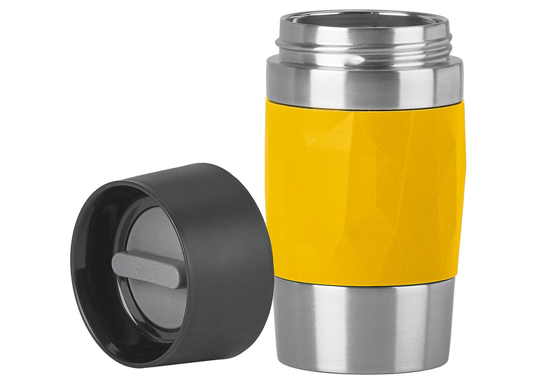 EMSA Isolierbecher Travel Mug Compact 0,3l Manschette gelb
