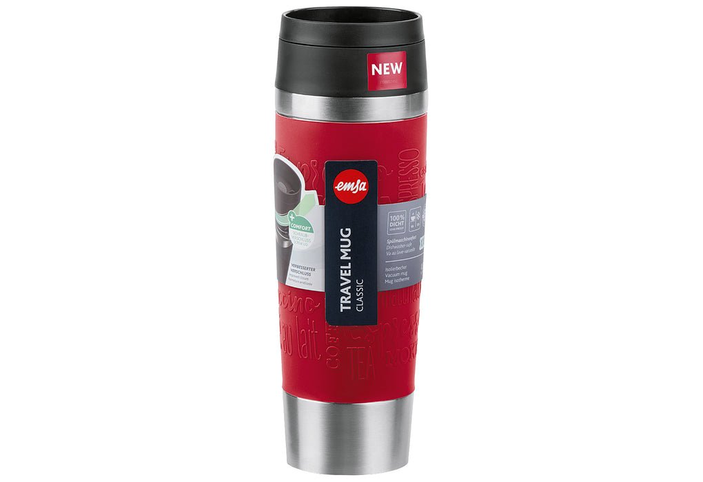 EMSA Isolierbecher Travel Mug Classic 0,5l dunkelrot