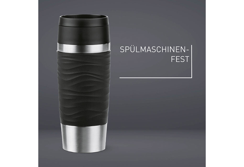 EMSA Isolierbecher Travel Mug Wave 0,36l schwarz