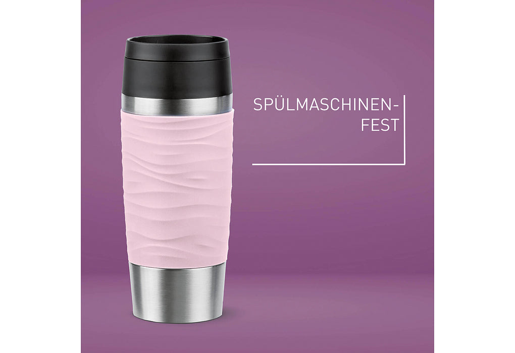 EMSA Isolierbecher Travel Mug Wave 0,36l pastellrosa