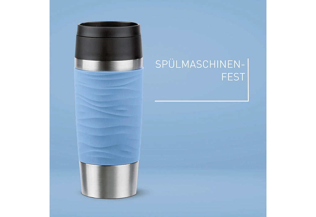 EMSA Isolierbecher Travel Mug Wave 0,36l pastellblau