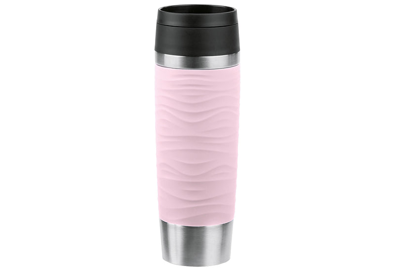 EMSA Isolierbecher Travel Mug Waves 0,5l pastellrosa
