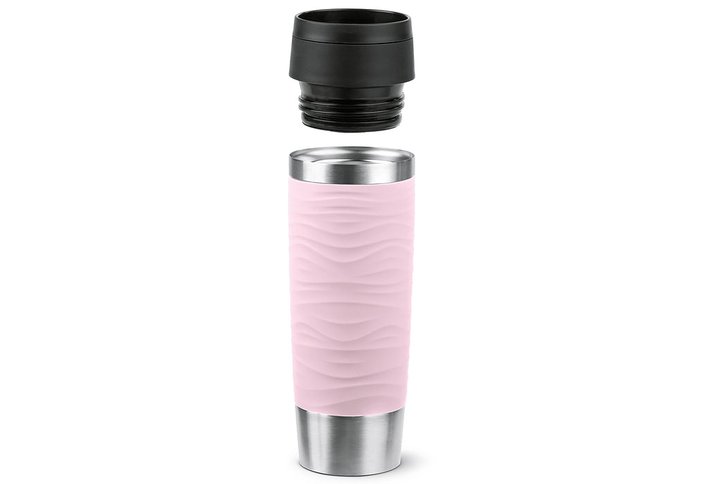 EMSA Isolierbecher Travel Mug Waves 0,5l pastellrosa