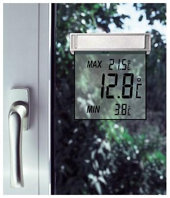 TFA Fenster-Thermometer digital 10,5x2,3x9,7cm