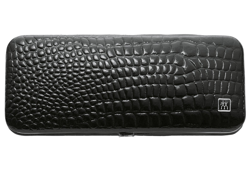 ZWILLING BEAUTY Maniküre/Pediküre Etui Kroko Optik schwarz 5teilig