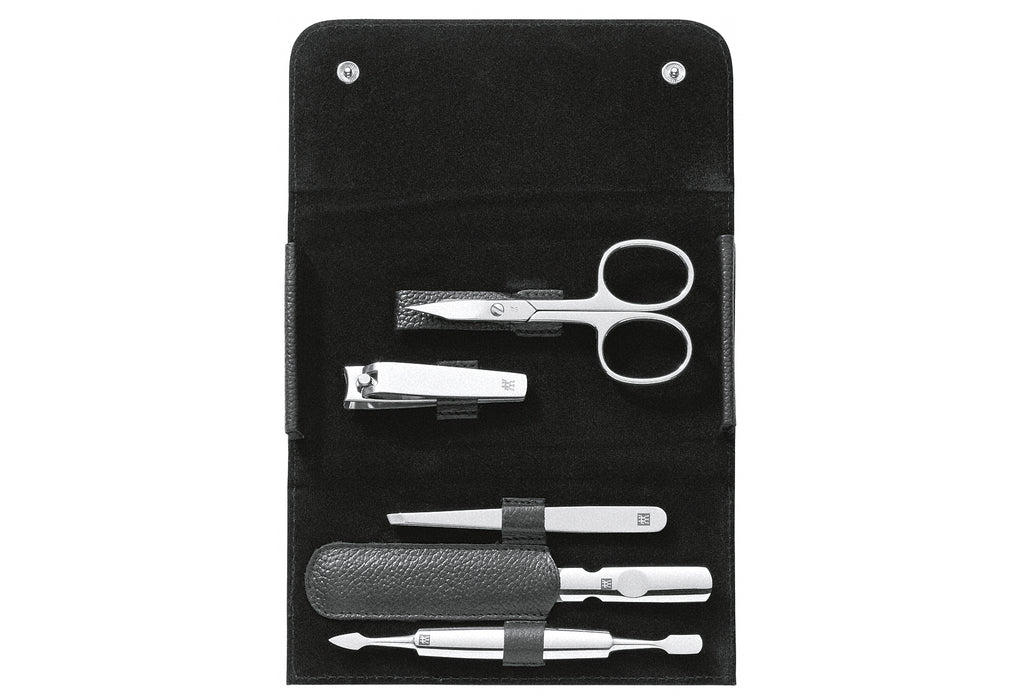 ZWILLING BEAUTY Maniküre-Etui Classic Inox 5tlg. Leder schwarz