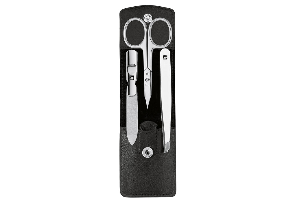 ZWILLING BEAUTY Maniküre-Etui Classic Inox 3tlg. Leder schwarz