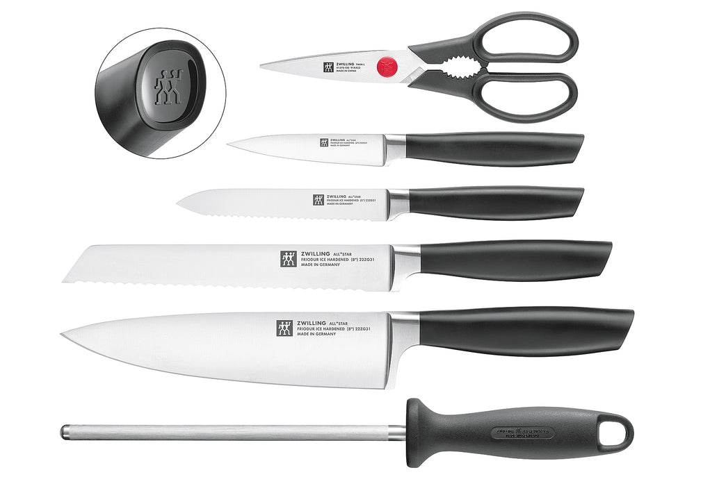 ZWILLING Messerblockset Schwarz All * Star 7teilig