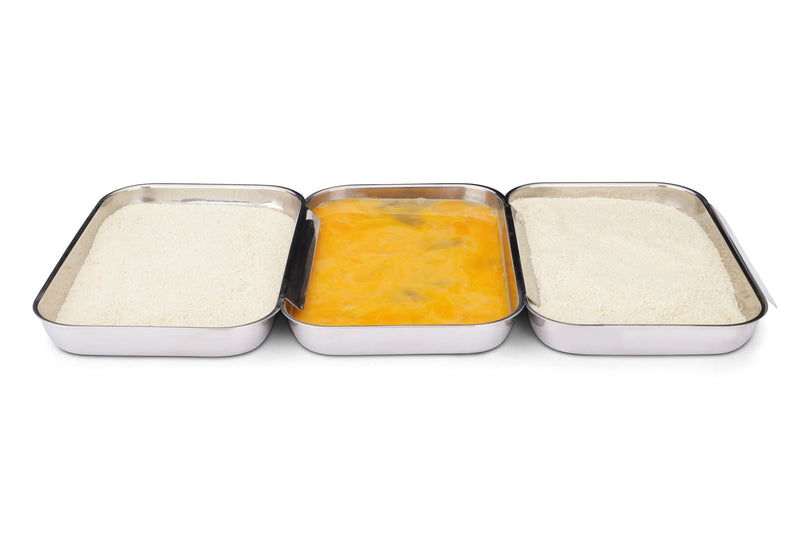 WEIS Panierset 3teilig aus Edelstahl