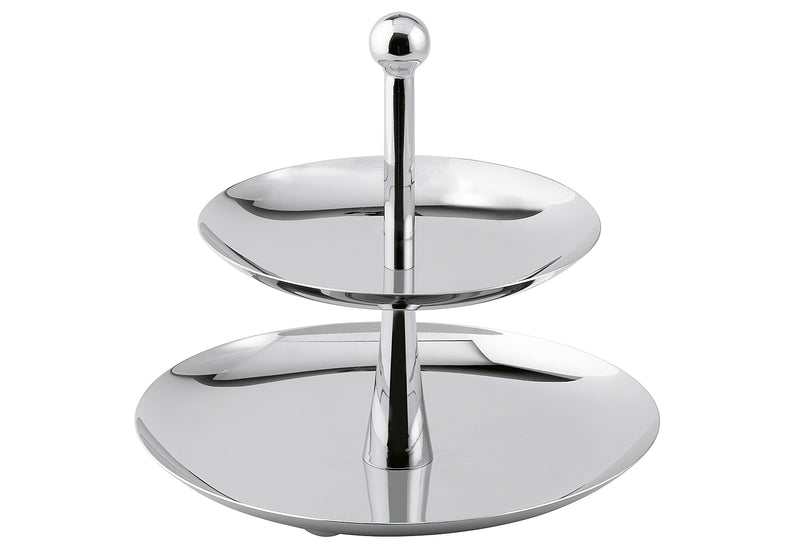 WEIS Etagere 2 stufig  H 23cm Edelstahl