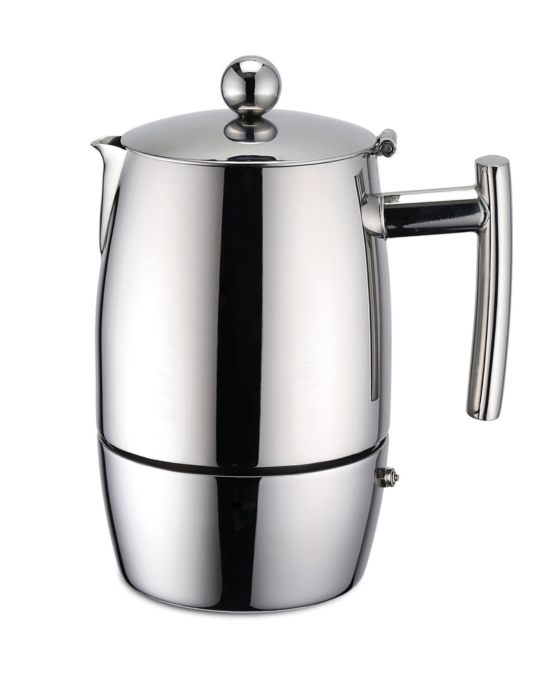 WEIS Espressokocher Premium 10 Tassen Edelstahl