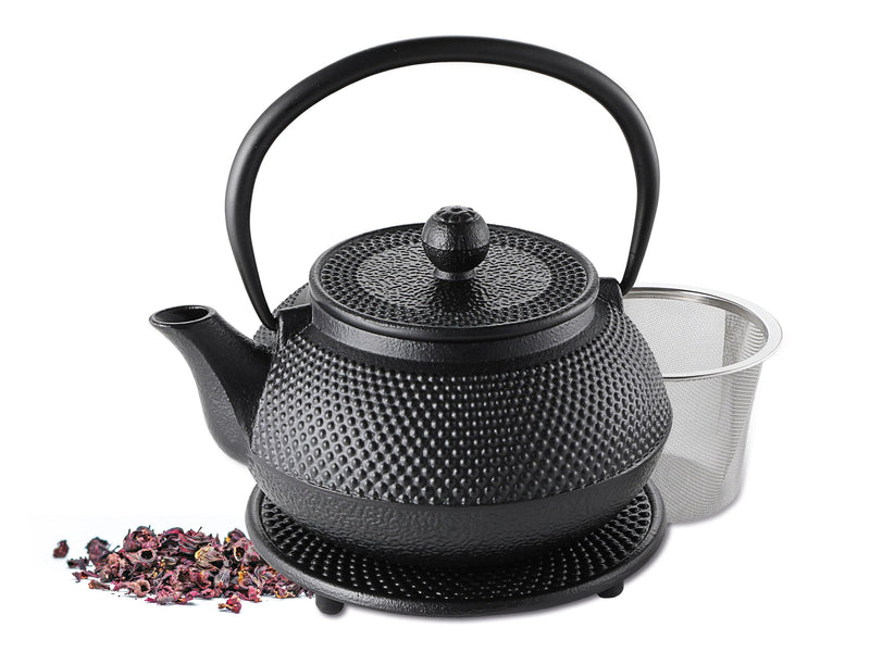 WEIS Teekanne 1,1l Gusseisen inklusive Untersetzer