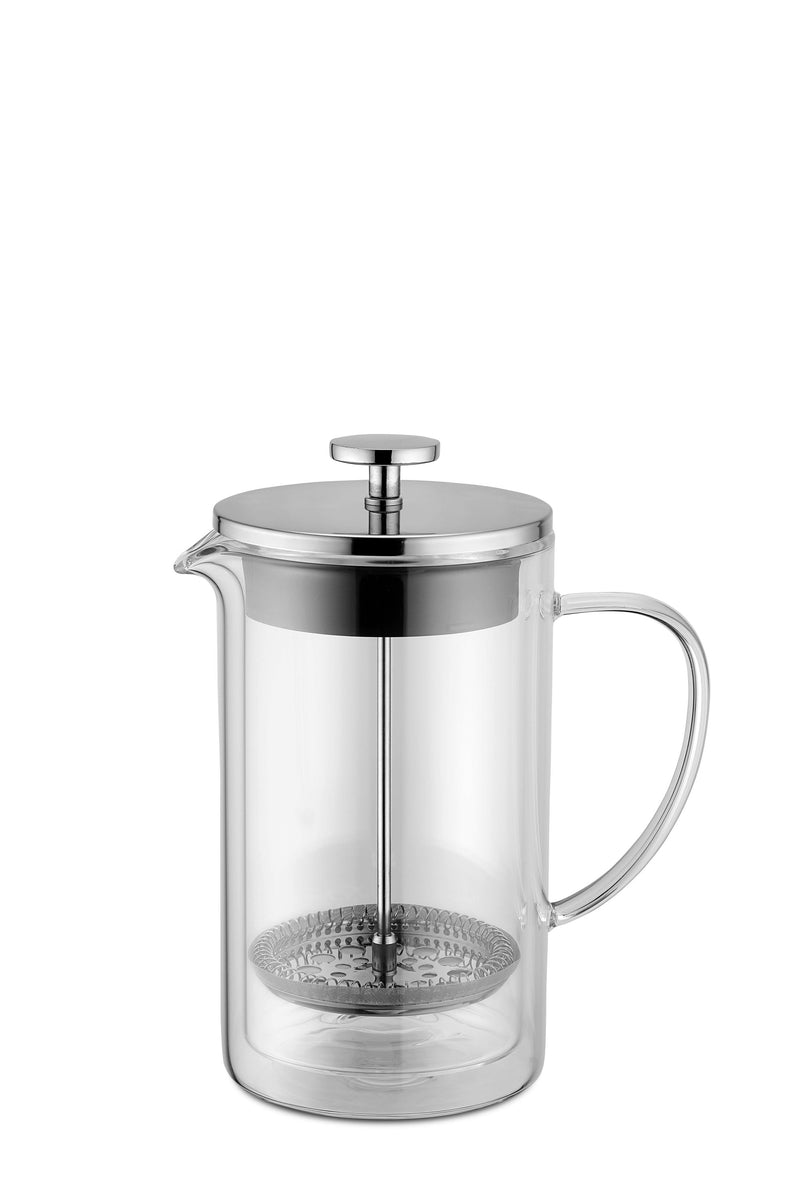 WEIS Pressfilterkanne 0,4l doppelwandig Borosilikatglas