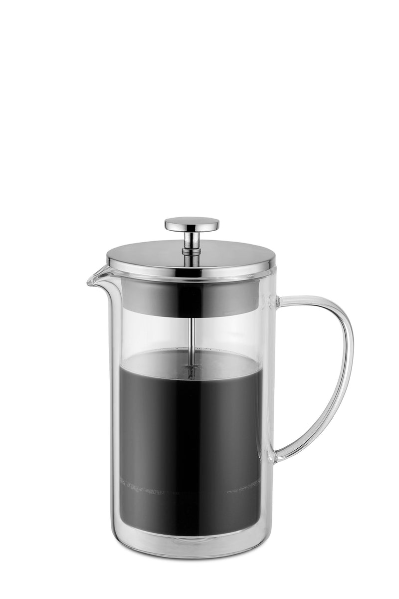 WEIS Pressfilterkanne 0,4l doppelwandig Borosilikatglas