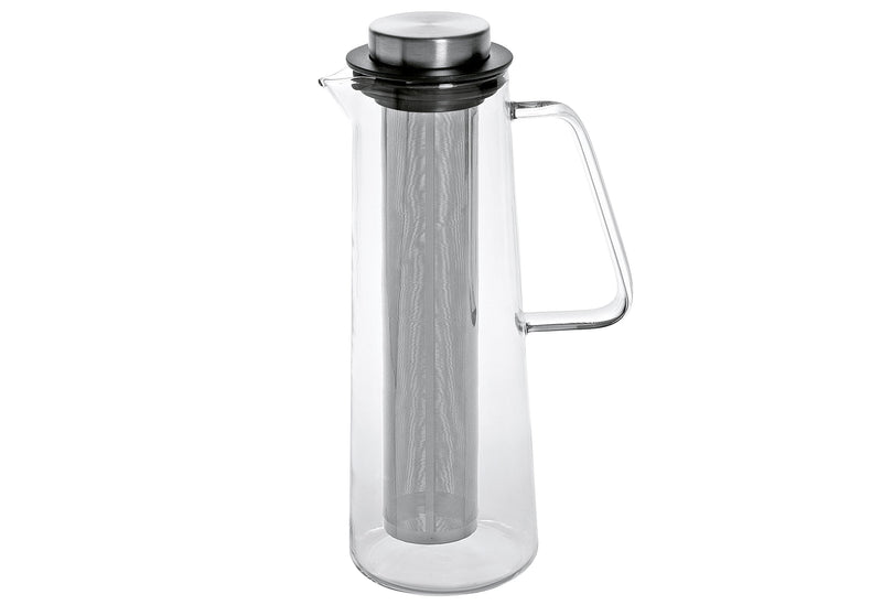 WEIS Glaskaraffe 1l mit Edelstahlfilter