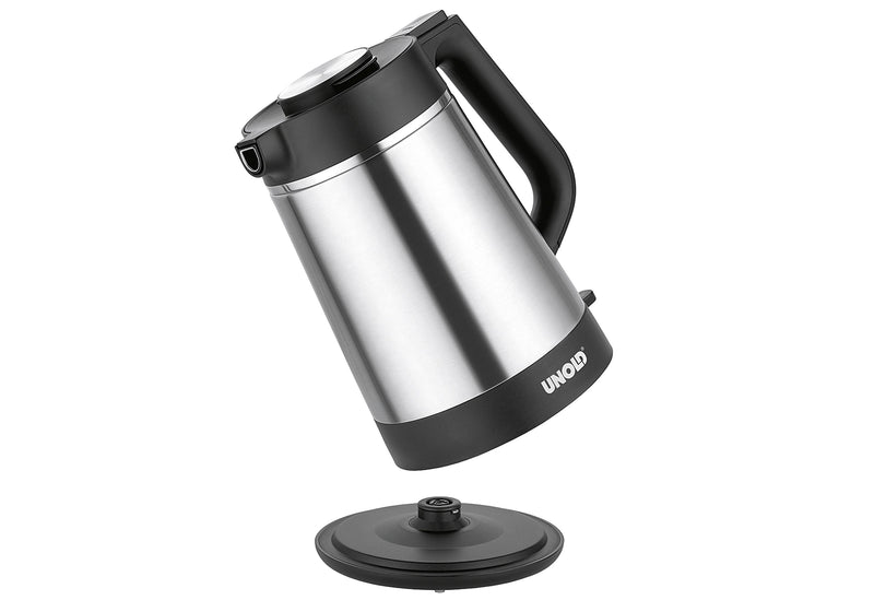 UNOLD Thermowasserkocher 1,5l schwarz/Edelstahl