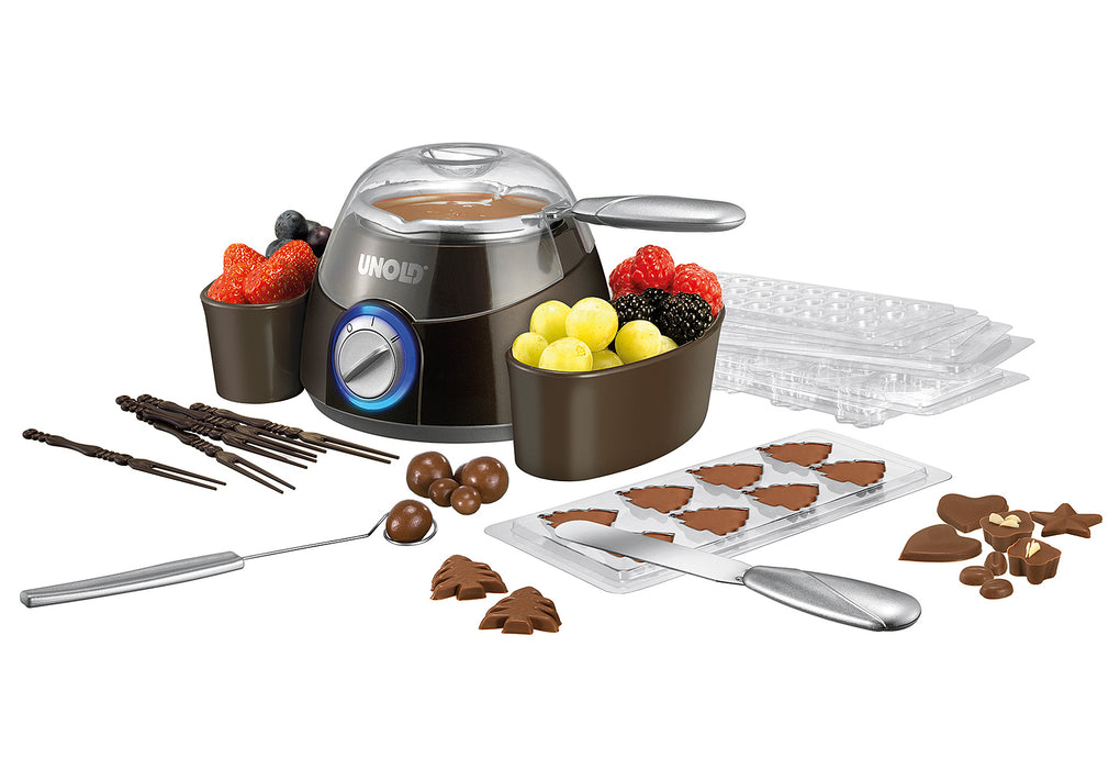 UNOLD Chocolatier Schokoladenfondue 25Watt braun/silber