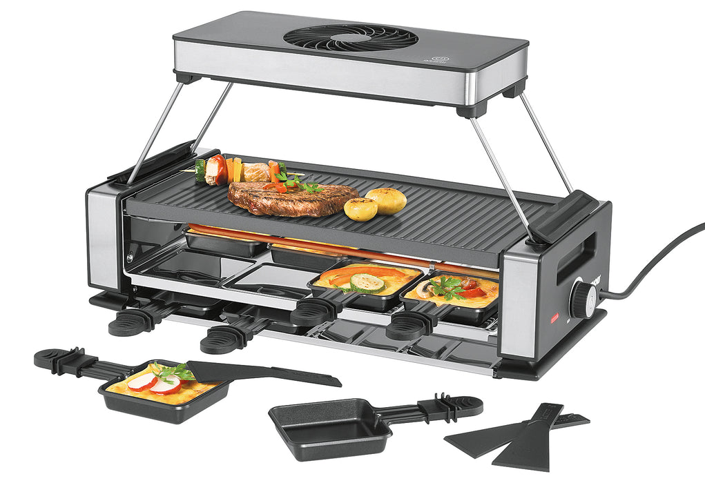 UNOLD Raclette 48785 Smokeless für 8 Personen Aluplatte