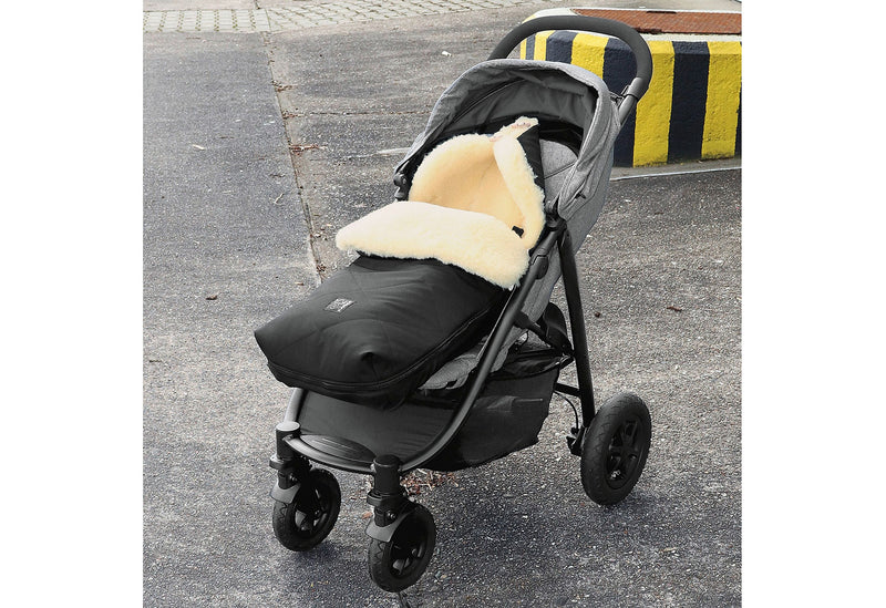 KAISER Lammfell-Fußsack Hanna black