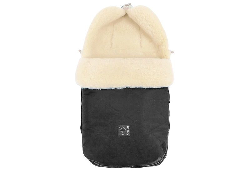 KAISER Lammfell-Fußsack Hanna black