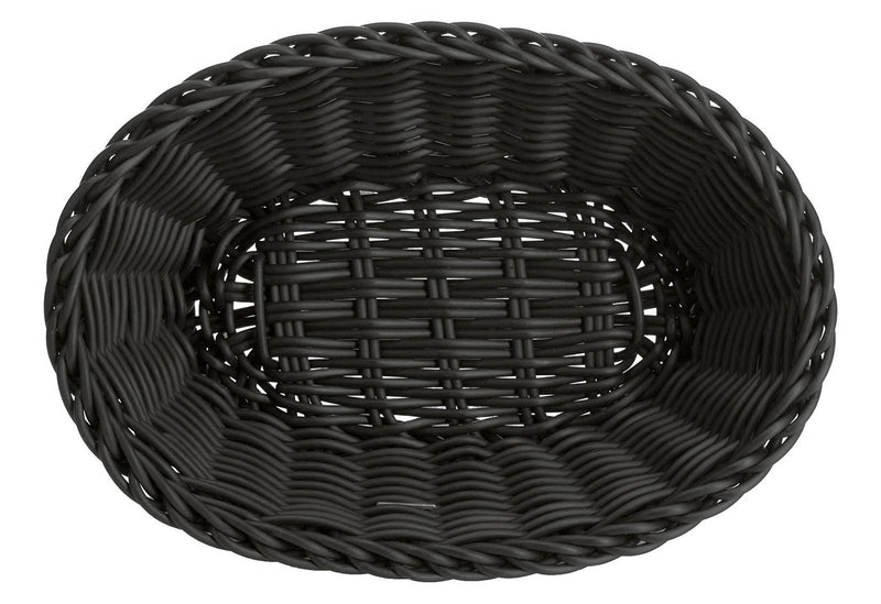 SALEEN Korb oval 25x17x8,5cm schwarz