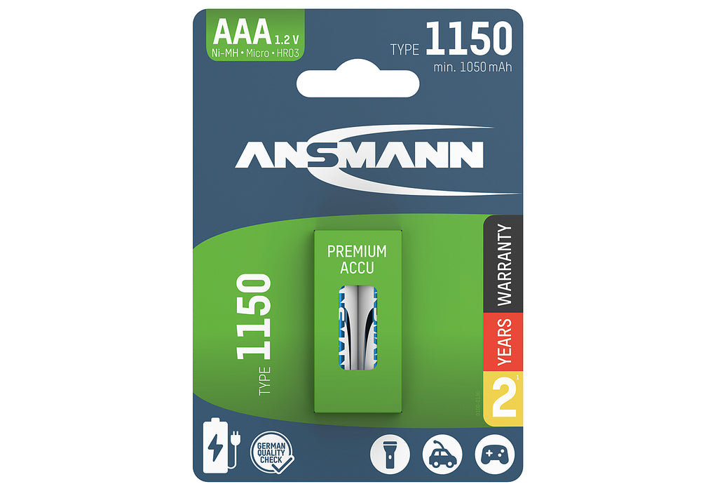 ANSMANN Akku NimH Micro 1.1A 2er