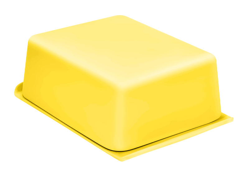 MAGU Butterdose Natur-Design gelb