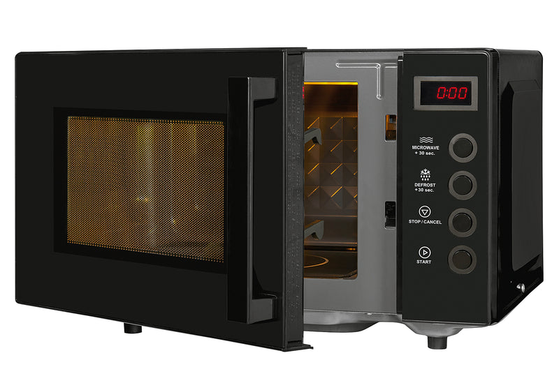 EXQUISIT Mikrowelle MW7020-F-030DI Elektronisch 20l schwarz Flatbed