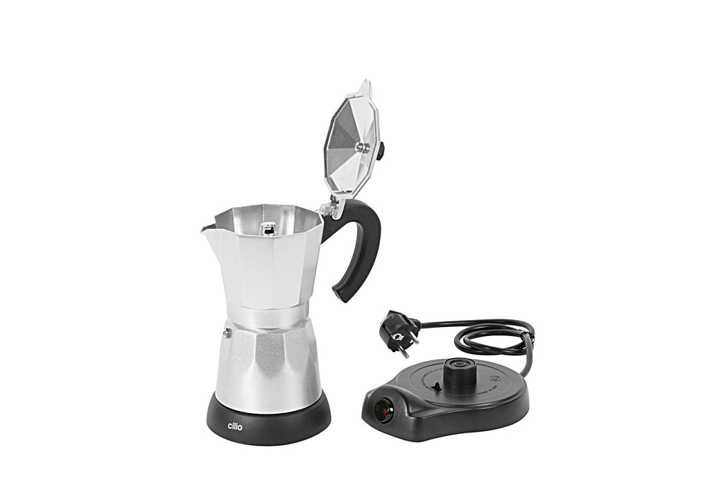 CILIO Espressokocher 6 Tassen Aluminium elektrisch 480 W Ø11,5cm