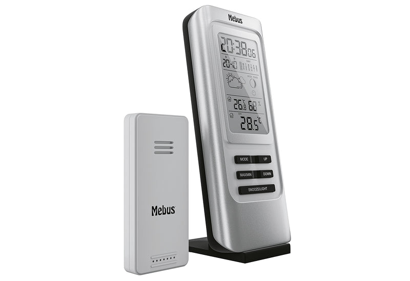 MEBUS Funk-Wetterstation 17x7,4x7cm